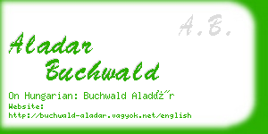 aladar buchwald business card